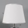 Traffic lamp with lampshade Risalux "dew", 1 × 40 W, E27, white/chrome, 20 × 20 × 32 cm