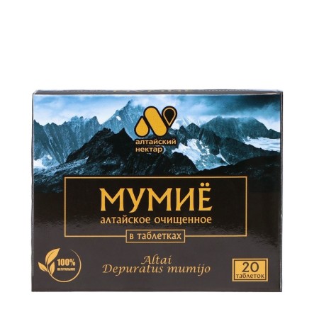 Mumiyo purified Altai Nectar, 20 tablets of 0.2 g-1