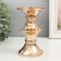 Summary Metal for 1 candle "Grade" gold 8x13.5 cm