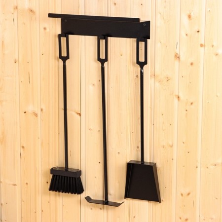 A fireplace set, wall -mounted with a “loft” shelf 600*150 mm,