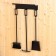 A fireplace set, wall -mounted with a “loft” shelf 600*150 mm,