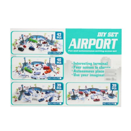 Game set "Airport", with metal machines-10