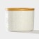 Porcelain Bank for bulk products Bellatenero “Leaves”, 330 ml, D = 10 cm, white color
