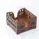 Salphetens Dolyana "Oresh", 12.5 × 12.5 cm, with napkins, wooden, brown color