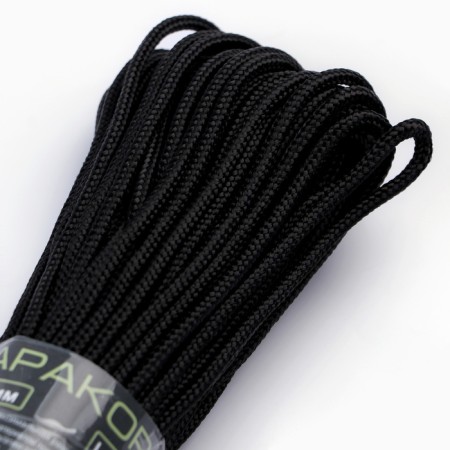 Paracord 550, nylon, black, d - 4 mm, 30 m-2