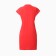 Tunic (dress) homemade female, red color, size 52