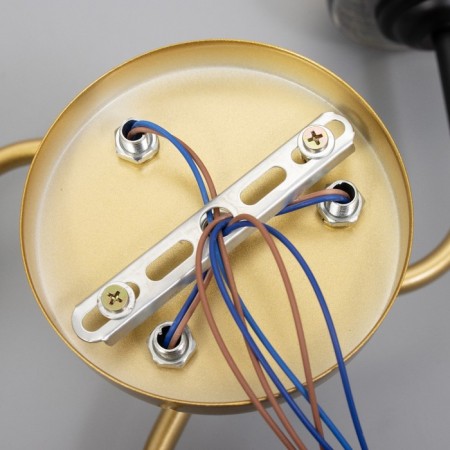 Sinna chandelier 3he27 40W black and gold 50x50x27 cm Bayerlux-7