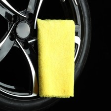 Soldier made of soft microfiber fluffy, polishing, 40 x 40 cm, 400 g/m2, yellow