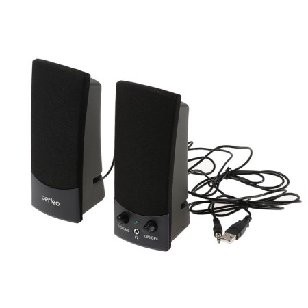 Computer speakers 2.0 Perfeo UNO, 2 x 1.5 W, USB, black