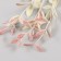 Artificial plant for creativity "Ficus leaves" set 6 pcs burgundy tips 12 cm