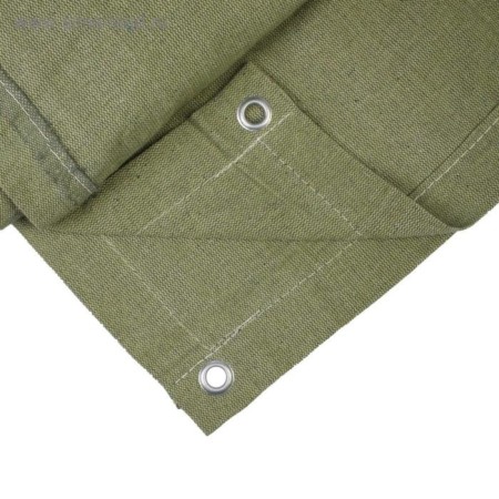Fire tarpaulin tarpaulin, 3 × 2 m, density 400 g/m², steps step 1 m, khaki