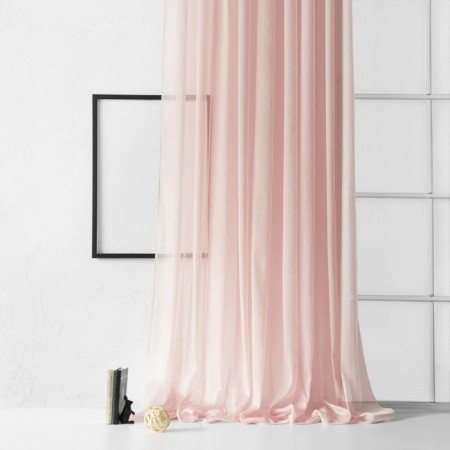 Curtain "Lounli", size 500 x 270 cm, pink color