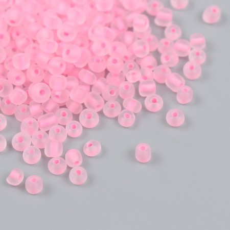 Glass beads 6/0 "pink" shines UV 450 gr.