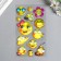 Sticker Plastic Holography "School/Smiles" MIX 23x11 cm