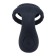The erection ring of the oka-hoods, double, with vibration stimulation, Soft silicone, black