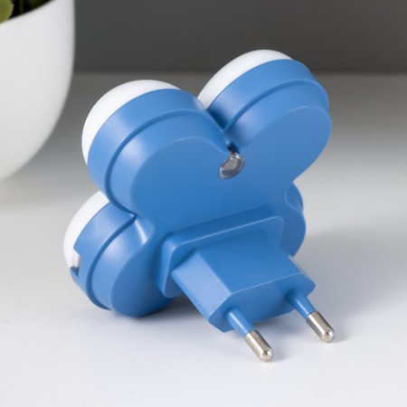 Night Plastic "Chamomile" LED white-blue 8x5x8 cm Risalux-4