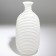 Vase for flowers "Arkady" made of glass, white 39.5 x 19 x 19 cm