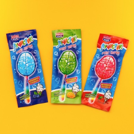 Caramel on the stick "Luchikika Brain Zombies" Assorted 10g-1
