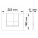 Berges Novum S1 control button for hidden installation systems, white