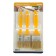 Set of brushes "Akor", natural bristles, plastic handle, 25, 35, 50 mm, 3 pcs.