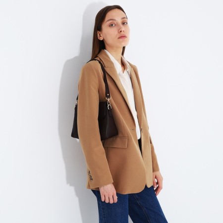 Magnet bag bag, long belt, brown color-8