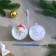 Christmas tree decoration for coloring "Santa Claus" Size: 8 cm; 2 pcs., Brush