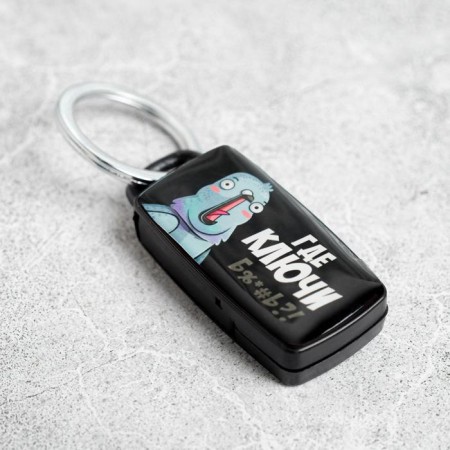 A keychain for searching for keys “where are the keys”, 6 x 2.8 cm.-3