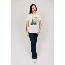 Female T -shirt, size 44, milk color