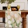 Path on the Ethel table white tulips 40x149cm, 100% HL, sarzha 190 g/m2