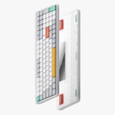 The wireless mechanical keyboard QMK Nuphy Air96V2 Ionic White, RGB, Hot SWAP, Red Swit 108244-2