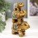 Souvenir polystone mirror inserts "3 elephants with beads on the ass" 12.5x9x4 cm