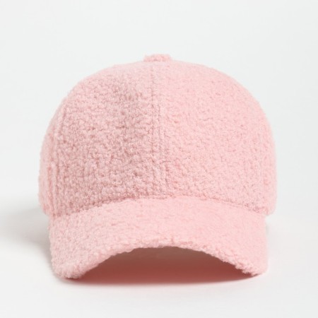 Basebolka Women's warm minku lamb, size 56-58, pink color-4