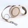 Roulette with a system of effective twisting a leash, 3 m, up to 15 kg, beige-green
