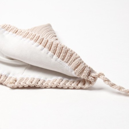 Kit for children (hat, snood) minku pr 48-50, beige color-1