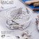 Bracelet Skin "Magic of Signs" Paris, 6 threads, white color, l = 20 cm