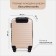 Small suitcase 20 ", lightning department, code castle, beige color