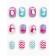 Children's false nails "Penguinok", 12 pcs