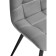 Stool on a metal frame chilli to metal/velor, black/dark gray 44x50x85 cm