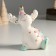Souvenir ceramics "Losik, pink cap, white horns" 11.1x11.3x7.7 cm