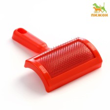 Pucodder semicircular medium without drops, 10 x 13 cm, red