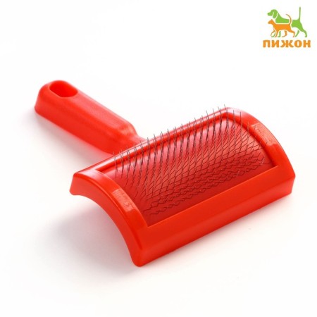 Pucodder semicircular medium without drops, 10 x 13 cm, red