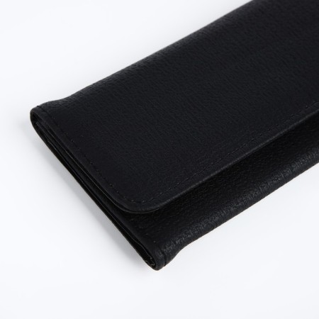 Women's wallet on a magnet, black color-2