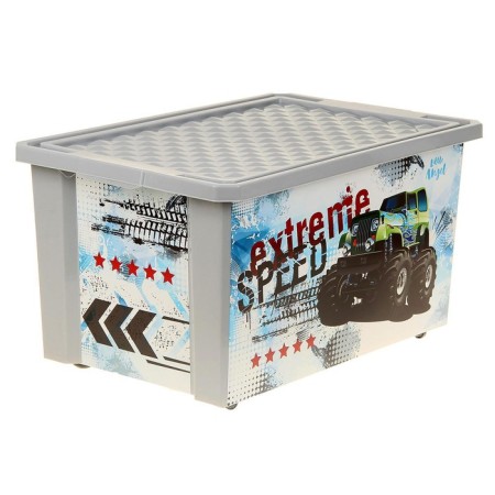 Box for storing toys "Super Cerem", 57 l, on wheels