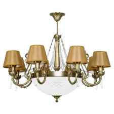 Ceiling lamp Bencrezo B11036/8+4ABP BRW, 12X60W, E14, 72x85x85 cm, bronze color