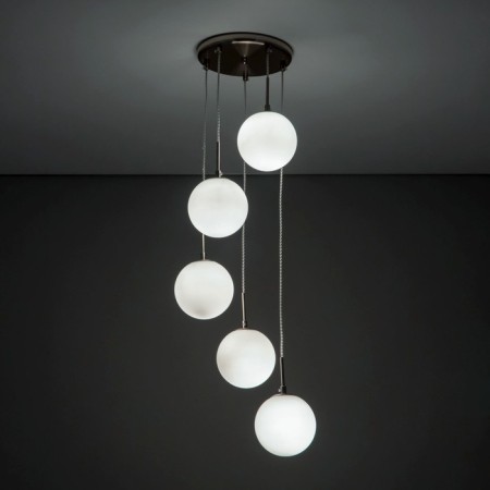 Suspended lamp Citilux "Tommy" CL102054, 36x36x56 cm, 5x40W, E14, gray color-4