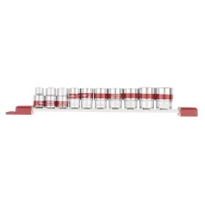 Набор торцевых головок Matrix, 3/8", 6-ти гранные, CrV, 10 шт., 8-19 мм