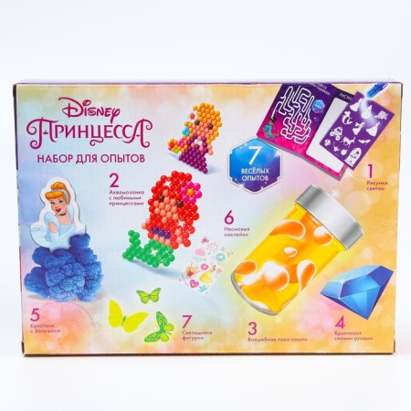 Set for experiments "7 funny experiments", 7 in 1, luminous, princesses-6