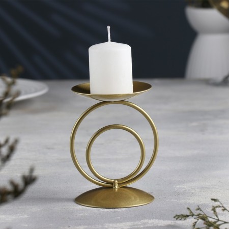 Sunset "Sunset" Metal for one candle, 8.3x11 cm, gold