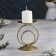Sunset "Sunset" Metal for one candle, 8.3x11 cm, gold
