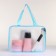 Cosmetic bag with lightning, blue color